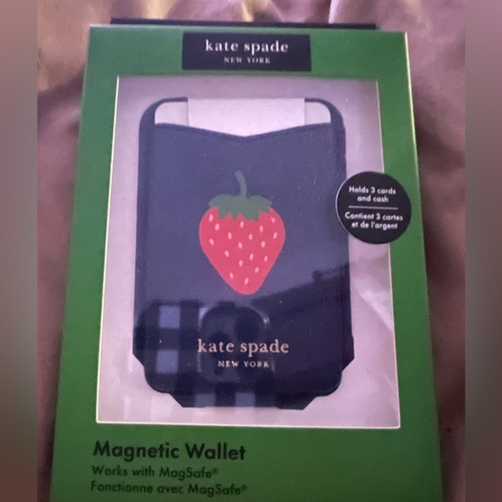 Kate Spade x Target Magnetic Wallet with Strawberry Motif